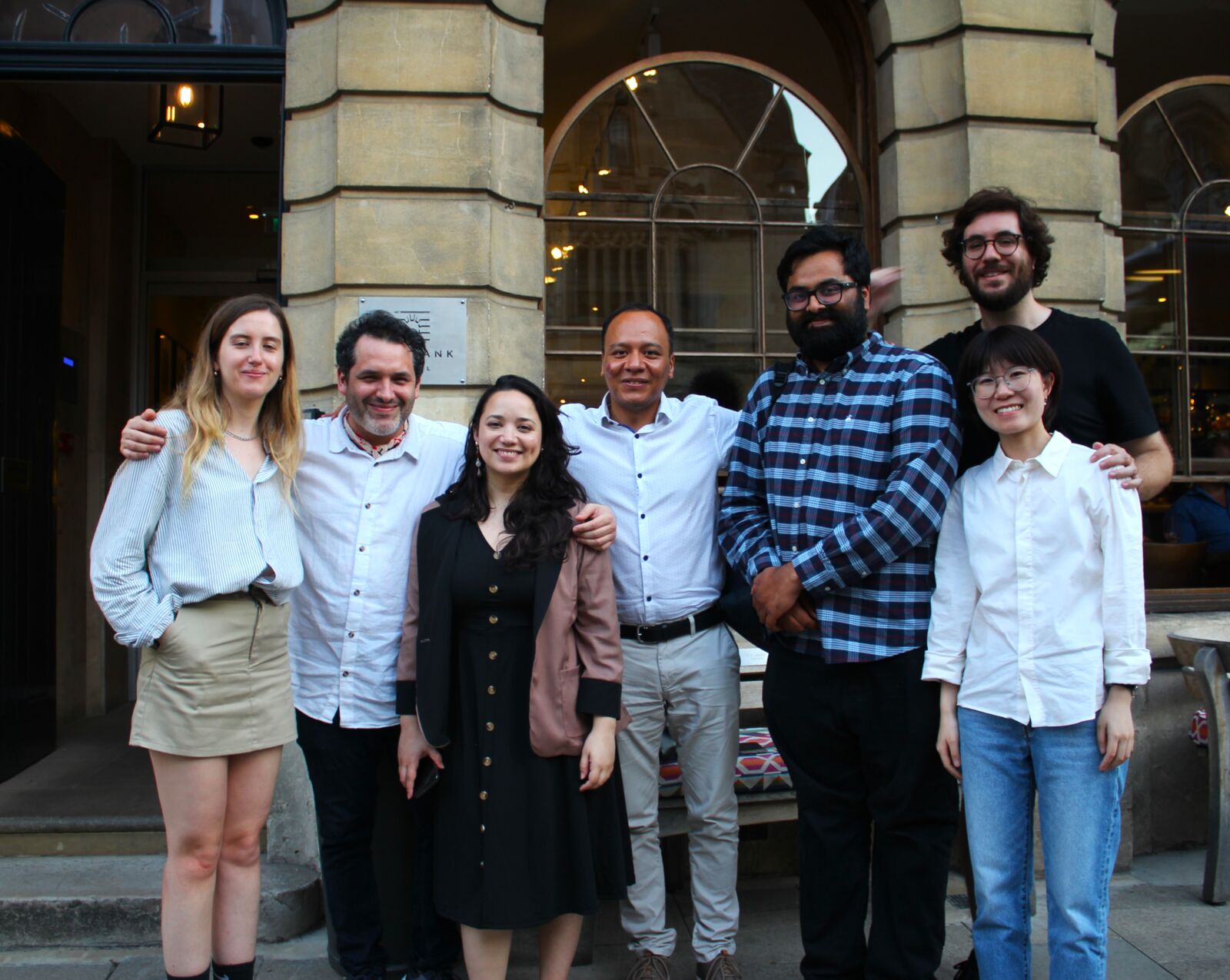Members of the PLP Graduate Forum gathered outside the venue at Oxford