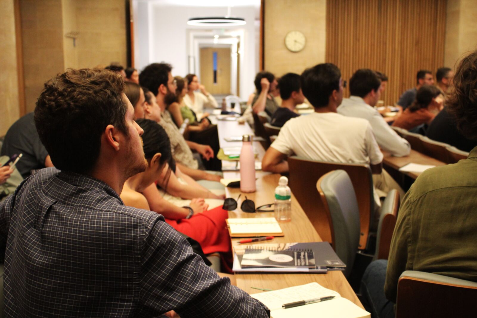 Faculty and graduate students during a paper session at the First PLP Graduate Conference, University of Oxford