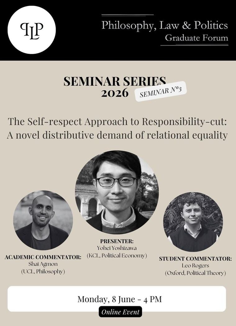 Poster for “The Self-Respect Approach to Responsibility-cut: A Novel Distributive Demand of Relational Equality”